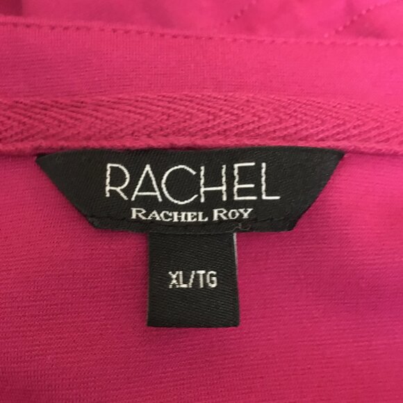 RACHEL Rachel Roy Magnolia Pink Tie Waist Pocketed Rayon Dress - Picture 9 of 10